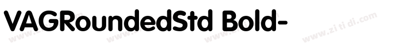 VAGRoundedStd Bold字体转换